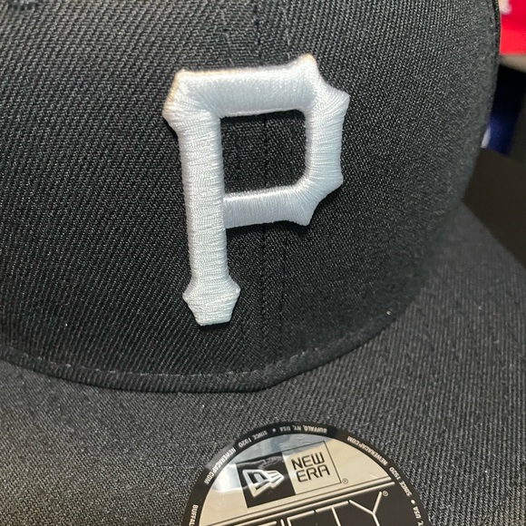 NEW ERA - MLB Baseball Hat - Pittsburgh Pirates 9FIFTY Snapback Cap - Black - Picture 6 of 7
